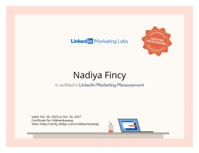 Best Freelance Digital Marketer In Wandoor Malappuram-certificate